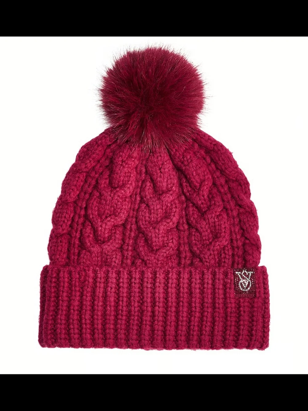 Victoria's Secret Cozy Cable-knit Pom Baenie